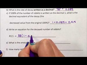 Exponential Function - Decay