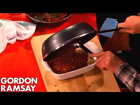 Assembling Lasagne with Jonny Vegas | Gordon Ramsay