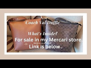 Coach Val Duffle | Coach Outlet Store | Designer Bag | What's Inside?