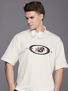 Buy New Balance Pure Cotton Printed Oversized Sports T Shirt -  - Apparel for Men