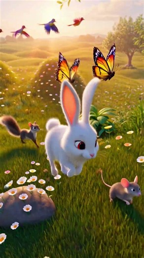 The Little Bunny’s Magical Adventure 🐰✨ | 1 Min 3D Animated PoemCute Bunny Story 🐇💖