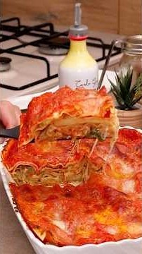 Lasagna Parmesan with Eggplant, Vegetarian Meatless Lasagna