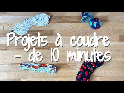 Tuto couture pour débutant EN MOINS DE 10 MINUTES + PATRONS GRATUITS #4