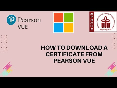 How to download a certificate from pearson vue