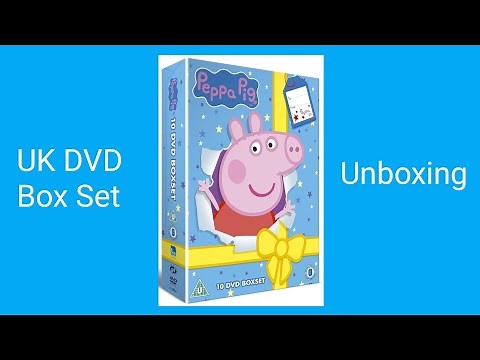 The Peppa Pig 10 DVD Collection Box Set UK Unboxing