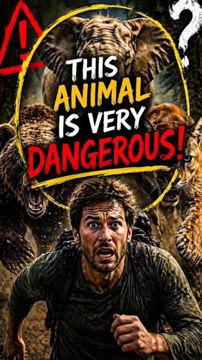 3 Animals You Should NEVER Run From 😨 | Dangerous Animal Facts #shorts"