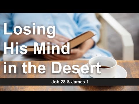 Morning Sermon: Job 28 & James 1 - Losing His Mind in the Desert