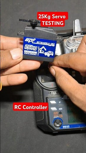 Servo Motor Testing video with Flysky rc controller | 25kg servo #servomotor #diy #shorts #ytshorts