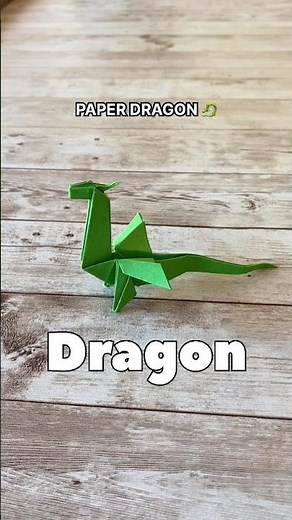 Watch Till the End 🐉 | Turning a Simple Paper into a Powerful Dragon Origami