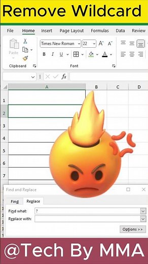 How To Remove Wildcard in Excel | Wildcard Removal #exceltech #microsoftexcel #RemoveWildcard