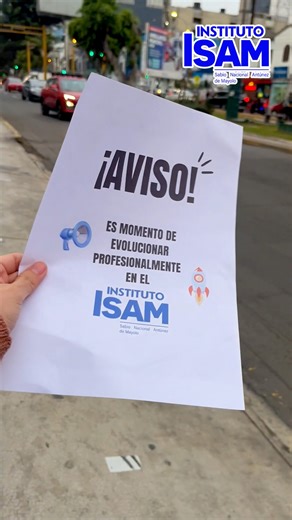 3K views · 19 reactions |  En ISAM tu evolución profesional es posible ✨ Estudia, crece y conquista tu futuro  #ISAM #EvoluciónProfesional #Éxito | ISAM - Instituto Sabio Antúnez de Mayolo | Facebook