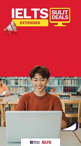 The IELTS Sulit Deals Promo is extending! Get the best bang with your buck when you take IELTS with British Council! Enjoy as much as PHP 10,000 worth of savings and free online prep course with AI feedback. Hurry! Promo applicable for tests between 1 July to 30 September when you use the promo code IELTSULIT2. Register now: https://bit.ly/IELTSulitDeals. Promo available only in Manila, Baguio, Cebu, Pampanga and Laguna. Terms and conditions apply. #IELTS #IELTSPhilippines #IELTSPromo #BritishCo