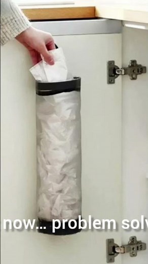 Stop Plastic Bag Mess Forever! 😱 Kitchen Bag Holder Hack