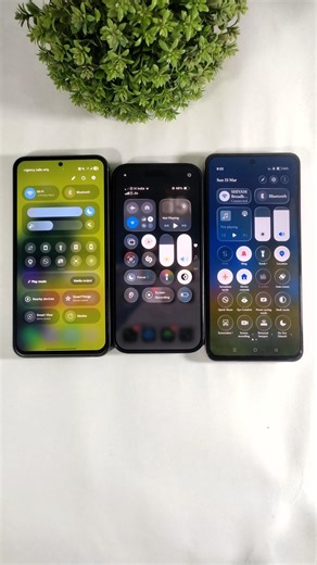 One UI 8 or iOS 26 or Realme UI 7 Control Center ? #oneui8 #samsung #ios26 #iphone #realmeui7