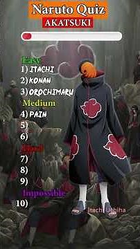 Only TRUE Fans Can Guess These Akatsuki Members #naruto #akatsuki #quiz