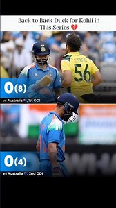 Virat Kohli Back to Back Duck 🦆