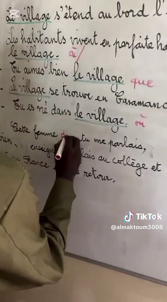 Correction d'exercice de grammaire en français