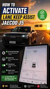 JAECOO J5 Lane Keep Assist | ADAS Features You Must know how to use! #jaecooj5
