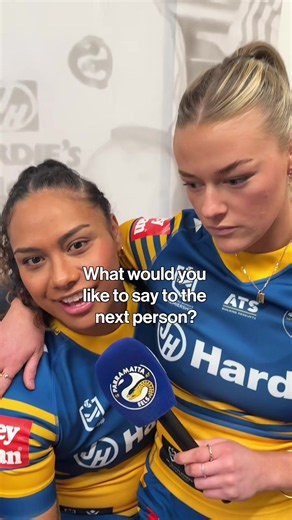 Too stunned to speak @rozzlepop101 🤪 #PARRAdise #nrlw #micdup #socceroos #worldcupfinal