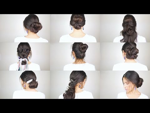 9 Hochsteckfrisuren in 5 Min | Einfache & schnelle Frisuren |Abiball & Hochzeiten Hairstyling |Cansu