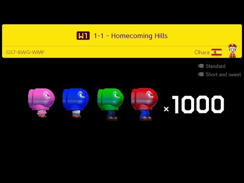 Super Mario Maker 2 – 4 Players (World 1,2) Super Worlds Local Multiplayer Co Op