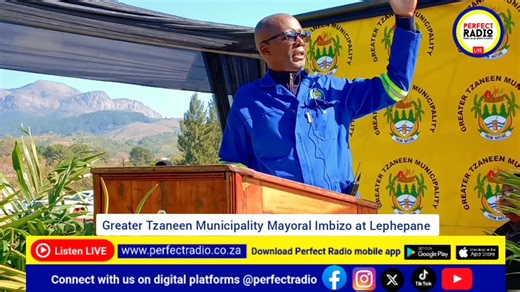 LEPHEPANE TODAY | The Greater Tzaneen Municipality Mayor Cllr Gerson Molapisane addressing at Mayoral Imbizo at Lephepane village, Black Rovers Sports Ground in Ward 34. #PerfectRadio #News Greater Tzaneen Municipality | Perfect Radio