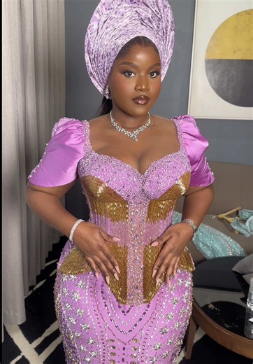 Introducing Sister of the Bride🌸. In her gorgeous look by AADÉLOG✂️…. Hours of handwork, thousands of details, one unforgettable dress. ~ Outfit @aadelog ~ ~ ~ #asoebibella #aadelog #sisterofthebride #AsoEbiBella #nigerianwedding