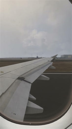 Ultra Realistic A319 Takeoff | Wing View 🔊 Fenix A319 | MFS2020 #fenix #mfs2020 #wingview #fsx