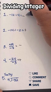 How to divide integers. #dividingintegers #integers #7thgrademath | Impactmath19