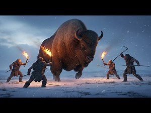 Millions of Years Ago: How Neanderthals Hunted Bison with Fire and Spears