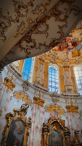 🎄Baroque partied harder! 🕺🏻✨ 📍Ettal Abbey is one of the most festive places in Europe I know, hidden in the germa alps, its a masterpiece of European craftsmanship! ✨ the baroque design used the original gothic tent construction to create a unique round space without the gothic column in the center. ✨Therefore the new design could celebrate the „Benedictine heaven of Ettal“ - the great Fresco masterpiece by Johann Jakob Zeiller from 1752. | baroqueblockbuster