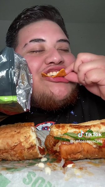 Savoring a Meatball Sub from Subway | ASMR Mukbang Experience