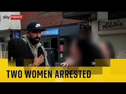 Arrests in Nuneaton after Sky News interview interrupted