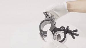 Pro TUV Swivel Truss Clamp Black 2 inch, 2 Packs GZhumin Heavy Duty 1100lb / 500kg Swivel Coupler 50mm Truss Clamps, Dual Head Turn As Needed Two 360 Degree Lighting Clamps, Fit truss OD 48-52mm / 2”