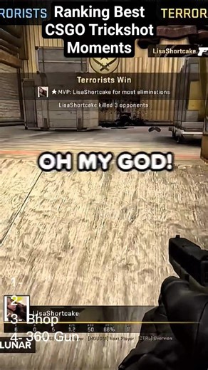 Ranking the Best CSGO Trickshot Moments 🔥 You Won’t Believe #1 #ranking #foryou #fypシ #fyp #csgo
