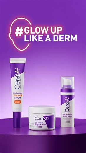 CeraVe Skincare on Instagram: "A night routine that works while you rest 🌙 Skin Renewing Night Cream delivers overnight hydration and helps support the skin barrier for smoother-looking, more radiant skin by morning. Shop the Skin Renewing range at the link in bio. #CeraVe #DevelopedWithDerms #GlowUpLikeADerm"