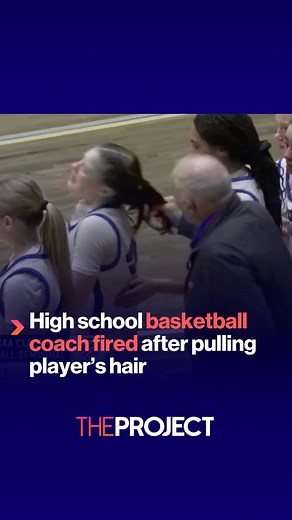 A high school girls basketball coach has been fired after video of him pulling a player’s ponytail after the team’s loss went viral. | The Project