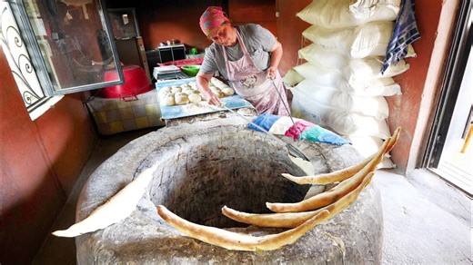 Georgian Village Food!! Making Shotis Puri + Craft Beer | Qedeli, Georgia