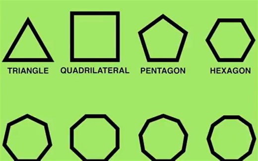 各类形状的英文诵读