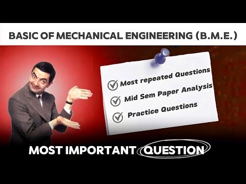 BME Important Questions ✅ | Basic Mechanical Exam Guide | exam s phle dhek lo !!