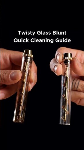 Twisty Glass Blunt Quick Cleaning Guide