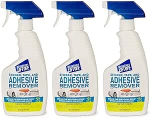 Motsenbocker’s Lift Off 45706-3PK Sticker, Tape, and Adhesive Remover Safely Removes Stickers, Pinstriping, Adhesives and More from Vehicles, Boats, RVs, Brick, Concrete and More, 16 Fl Oz, Pack of 3