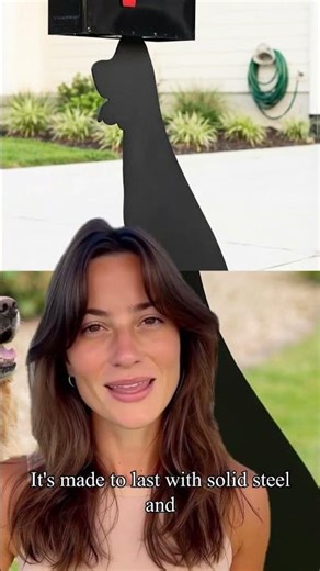 Elevate your curb appeal with this unique & functional mailbox post