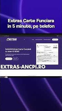 Tutorial obtinere Extras Carte Funciara direct pe telefon