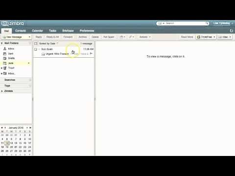 Training the Spam Filtering System Zimbra