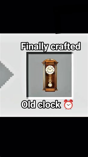 crafting old clock ⏰ moment ll #minecraft #shorts #yotube
