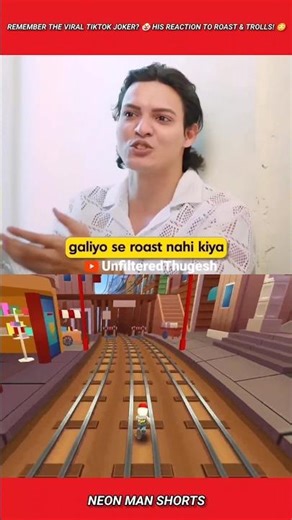 Remember the Viral TikTok Joker? 🤡 His Reaction to Roast & Trolls! 😳 #shorts