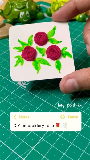 DIY embroidery rose tutorial 🌹✨|How to make embroidery rose | Beginners🌟💐#embroidery #rose