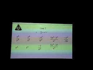 Subtracting Exponents Law 2