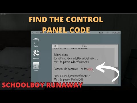 HOW TO FIND CONTROL PANEL CODE ON Schoolboy Runaway control panel code tutorial